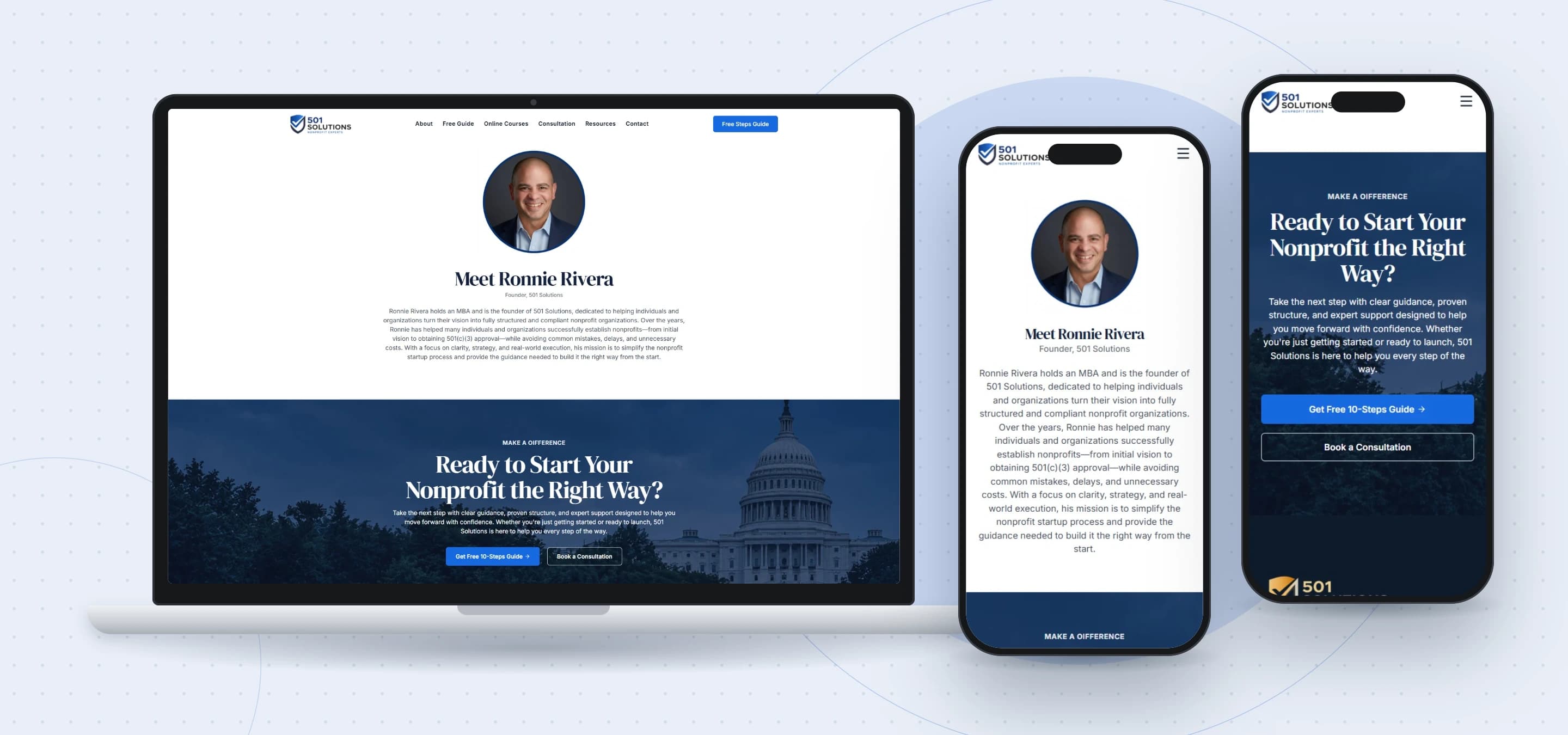 501 Solutions — Meet the founder & final call to action