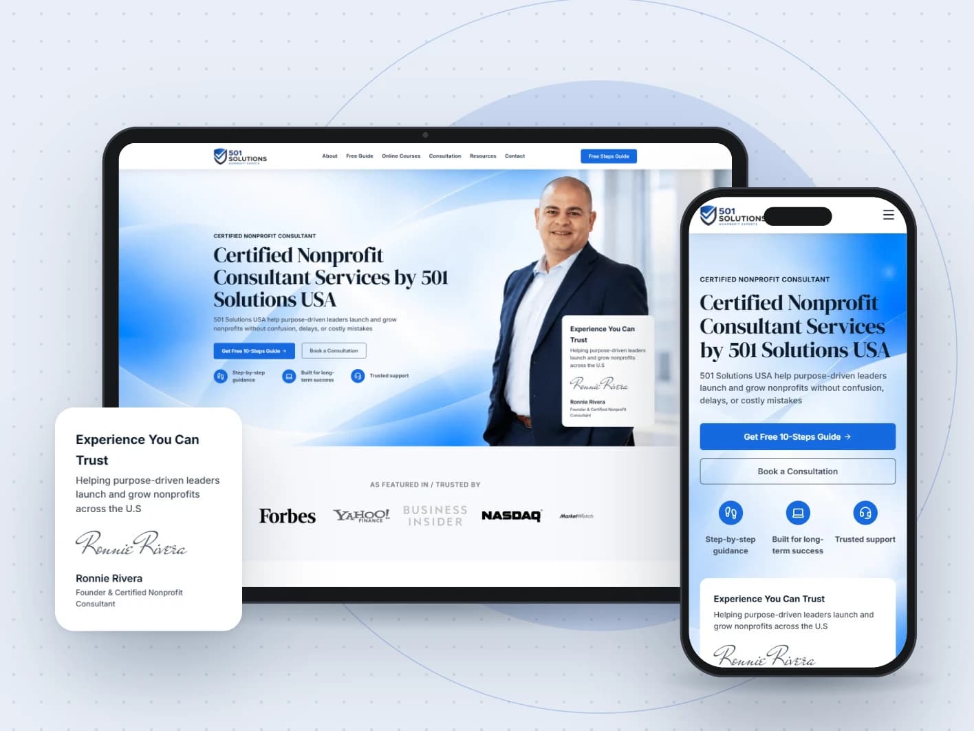 501 Solutions — Homepage hero