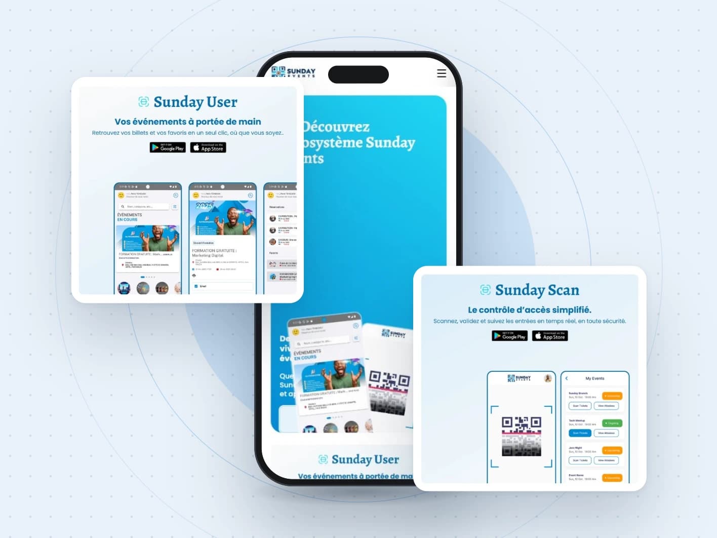 Sunday Events — Sunday User & Sunday Scan apps